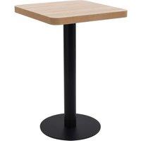 Bistro Table Light Brown 50x50 cm MDF