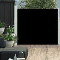 Berkfield Home Patio Retractable Side Awning 100x300 cm Black