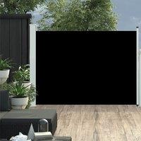 Berkfield Home Patio Retractable Side Awning 100x500 cm Black