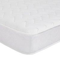 Starlight Beds Essentials Zig Zag Memory Foam Hybrid Open Coil Spring Mattress in White | Size: King