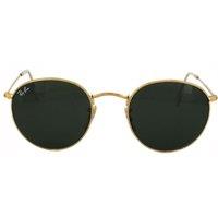 Ray-Ban Round Gold Green Sunglasses