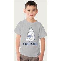 Moomin troll Drinking T-Shirt in Mid Grey | Size: 3-4 Years