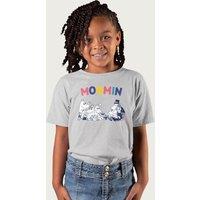 Moomin Family Text T-Shirt in Mid Grey | Size: 3-4 Years