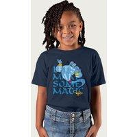 Aladdin Lets Make Some Magic Genie Disney T-Shirt in Navy | Size: 7-8 Years