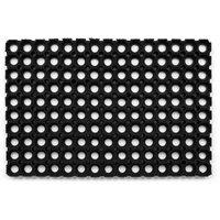 RugsX Rubber Doormat in Black | Size: 50 cm x 100 cm