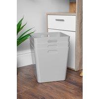 Wham Plastic Studio Basket 15.01 Cube in Grey