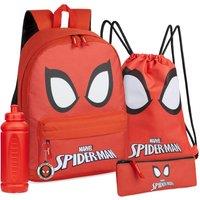 Marvel Spiderman Backpack 5 Piece Set in Red