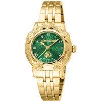 Roberto Cavalli by Franck Muller Women's Green Dial Stainless Steel Watch in Gold