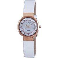 Johan Eric Women's Arhus Diamond Mother Of Pearl Watch in White