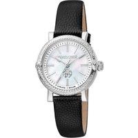 Roberto Cavalli by Franck Muller Women's Silver Dial Black Band Watch