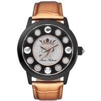 Paris Hilton Women's Fame Black Watch in Gold