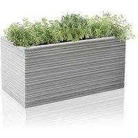 Primrose Terracotta Fibrecotta Berniss Trough Planter 60cm in Grey