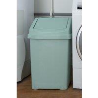 Wham High Grade 50L Plastic Flip Top, 50Ltr Large Waste Bin in Green