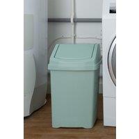 Wham High Grade 25L Plastic Flip Top, 25Ltr Medium Waste Bin in Green