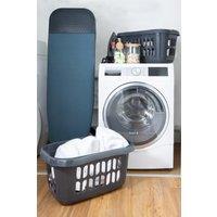 Wham Casa 2 x Plastic Hipster Laundry Basket in Midnight