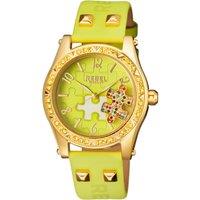Gravesend Lime Green Dial Leather Watch