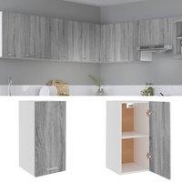 Berkfield Home Hanging Cabinet Grey Sonoma 29.5x31x60 cm Engineered Wood