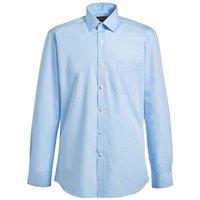 Brook Taverner Men's Rapino Poplin Long-Sleeved Formal Shirt in Blue | Size: 15 inches