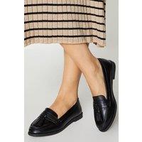 Dorothy Perkins Women's Lennie Tassel Loafers in Black | Size: 4