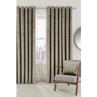 Helena Springfield 'Escala' Woven Lined Curtains in Medium Beige | Size: 167 cm width x 228 cm drop