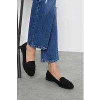 Dorothy Perkins Women's Lara Penny Loafers in Natural Black | Size: 4