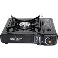 Charles Bentley Odyssey Single Portable Camping Gas Stove Cooker in Black