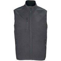 SOL'S Men's Falcon Softshell Body Warmer in Charcoal | Size: Small