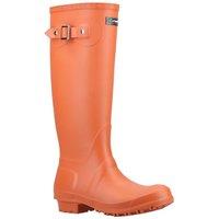 Cotswold Women's 'Sandringham' Wellington Boots in Orange | Size: 3