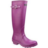 Cotswold Women's 'Sandringham' PVC Wellington Boots in Dark Pink | Size: 3