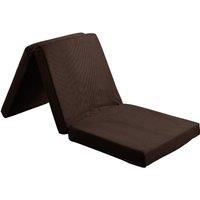 Rest Relax Folding Z Bed Futon Mattress, Visco Therapy Badenia, Lightweight Space Saving Guest Bed, Pink, 8cm / 3 Deep in Brown | Size: Small Single