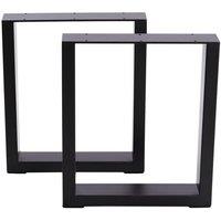 2Pcs Furniture Replacement Leg Industrial Heavy Duty Rectangular Iron Table Legs