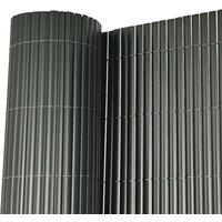 Oypla PVC Outdoor Garden Fencing Screen 1m x 3m in Dark Grey