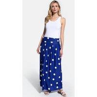 Hot Squash Women's Roll Top Maxi Skirt in Navy | Size: 20