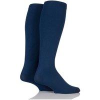 SOCKSHOP Iomi Men's 2 Pair FootNurse Energising Compression Socks in Navy | Size: 6-11