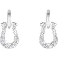 Simply Silver Women's Sterling Silver 925 Cubic Zirconia Horseshoe Earrings