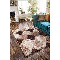 Origin 3D GEO Shaggy Beige | Size: 60 cm x 110 cm