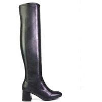 XY London Women's 'Emmett' Over The Knee High Boots in Black | Size: 3