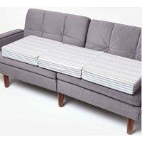 Homescapes Cotton Orthopaedic Foam 3 Seater Booster Cushion in Grey