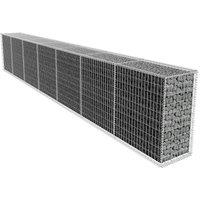 Gabion Wall with Cover Galvanised Steel 600x50x100 cm