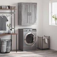 Berkfield Home Wall Mounted Cabinet Grey Sonoma 69.5x34x90 cm Engineered Wood