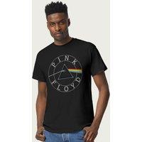 Pink Floyd Men's Dark Side Of The Moon Circle Logo T-Shirt in Black | Size: Small