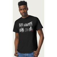 NASA Men's Apolo 11 Land ing Photos T-Shirt in Black | Size: Medium