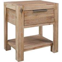 Nightstand with Drawer 40x30x48 cm Solid Acacia Wood