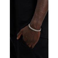 Cernucci Men's 8mm Miami Cuban Link Bracelet in Metallic Silver | Size: 6 inches