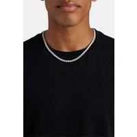 Cernucci Men's 5mm Tennis Chain in Metallic Silver | Size: 24 inches