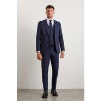 Burton Men's Navy Marl Slim Fit Suit Jacket | Size: 40R