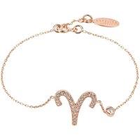 Latelita Women's Zodiac Horoscope Star Sign Bracelet Aries in Rose Gold
