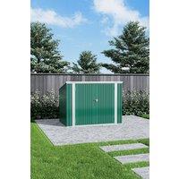 Outdoor Trash Can Recycle Bin Steel Storage Shed