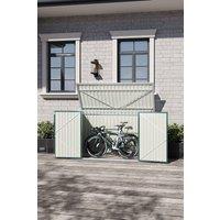 Lockable Heavy Duty Steel Bicycle Storage Shed