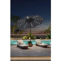 Outdoor 3-Tier Garden Umbrella with Solar Lights?Base is not included?
